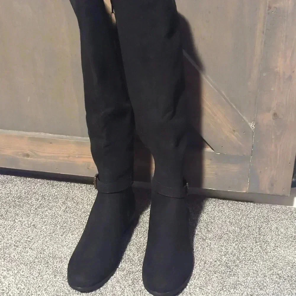 Style & Co Charlaa Buckle Over-The-Knee boot